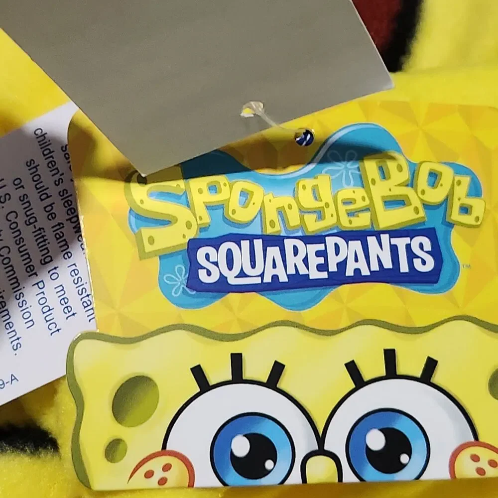 Spongebob Pajama Boys Size Medium 8 Hooded Full Zip